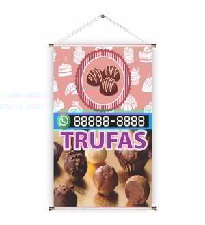 Banner prontos modelos variados tema: Bolo e Doces