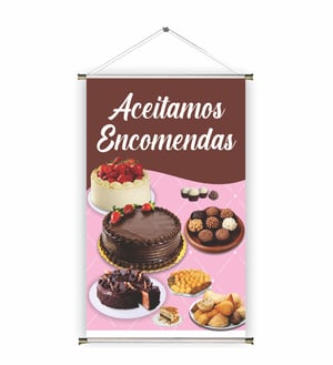 Banner prontos modelos variados tema: Sobremesas/ Pão de Mel