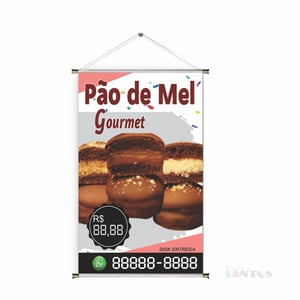 Banner prontos modelos variados tema: Sobremesas/ Pão de Mel