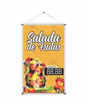 Banner prontos modelos variados tema: Mousse / Salada de fruta