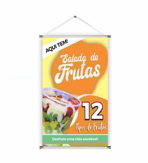 Banner prontos modelos variados tema: Mousse / Salada de fruta