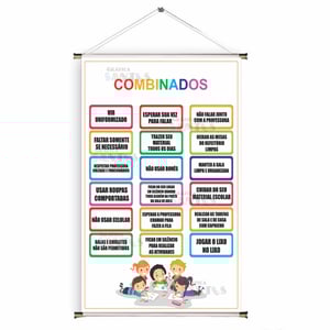 Banner prontos modelos variados tema: Combinados e Regras