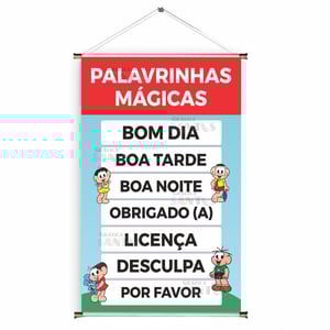 Banner prontos modelos variados tema: Palavras Mágicas / Números romanos