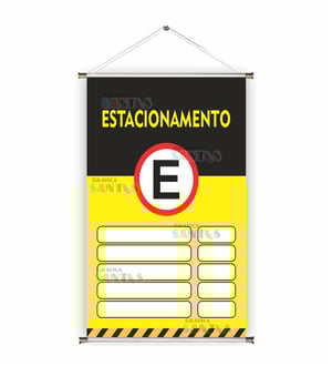 Banner prontos modelos variados tema: Estacionamento