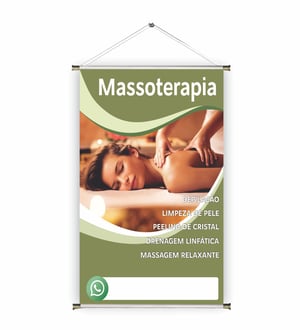 Banner prontos modelos variados tema: Massoterapia