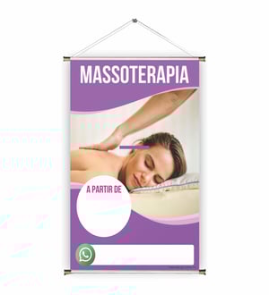 Banner prontos modelos variados tema: Massoterapia