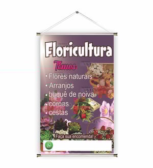 Banner prontos modelos variados tema: Floricultura