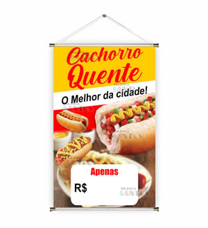 Banner prontos modelos variados tema: Lanches