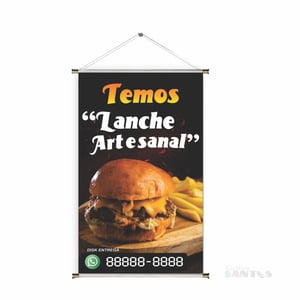Banner prontos modelos variados tema: Hamburguer