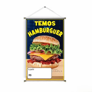 Banner prontos modelos variados tema: Hamburguer