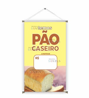 Banner prontos modelos variados tema: Pão caseiro