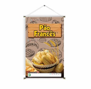 Banner prontos modelos variados tema: Pão Frances