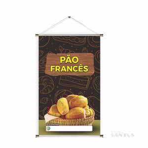 Banner prontos modelos variados tema: Pão Frances