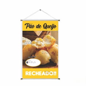 Banner prontos modelos variados tema: Pão de Queijo