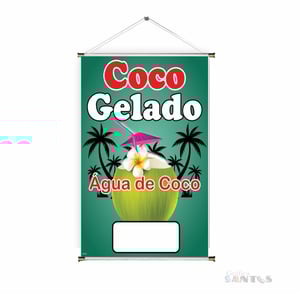 Banner prontos modelos variados tema: Caldo de Cana e Coco