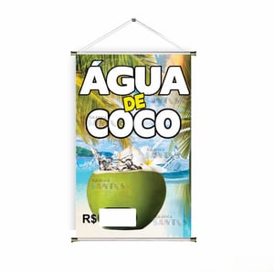 Banner prontos modelos variados tema: Caldo de Cana e Coco