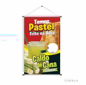 Banner prontos modelos variados tema: Pastel com Caldo de Cana
