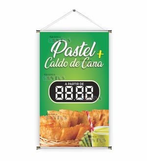 Banner prontos modelos variados tema: Pastel com Caldo de Cana