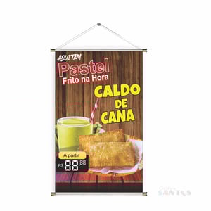 Banner prontos modelos variados tema: Pastel com Caldo de Cana