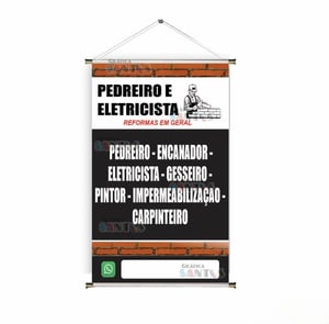 Banner prontos modelos variados tema: Pedreiro