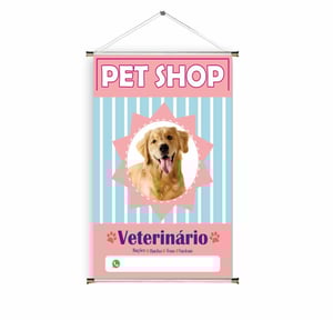 Banner prontos modelos variados tema: Ração/Veterinário