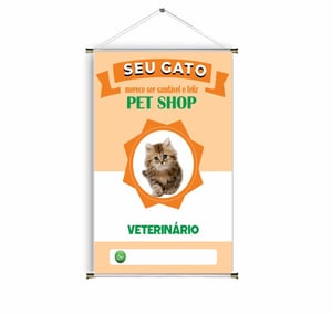 Banner prontos modelos variados tema: Ração/Veterinário