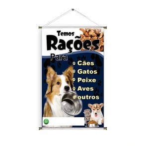 Banner prontos modelos variados tema: Ração/Veterinário