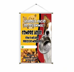 Banner prontos modelos variados tema: Ração/Veterinário