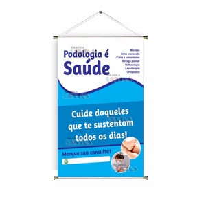 Banner prontos modelos variados tema: Podóloga