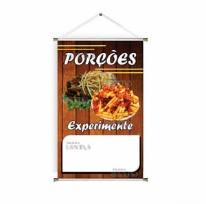 Banner prontos modelos variados tema: Porções