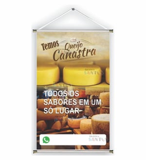 Banner prontos modelos variados tema: Queijo