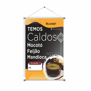 Banner prontos modelos variados tema: Almoço/Caldos