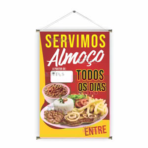 Banner prontos modelos variados tema: Almoço/Caldos