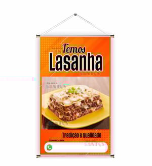 Banner prontos modelos variados tema: Lasanha