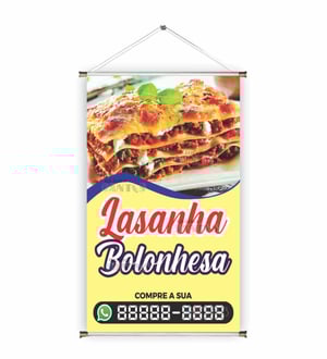Banner prontos modelos variados tema: Lasanha