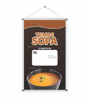 Banner prontos modelos variados tema: Self Service/ Sopa