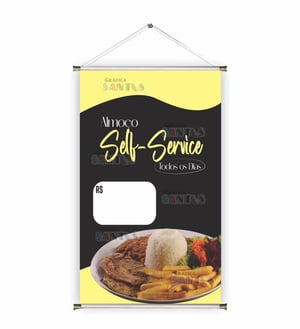 Banner prontos modelos variados tema: Self Service/ Sopa