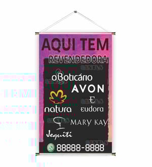 Banner prontos modelos variados tema: Revendedor de produtos de beleza