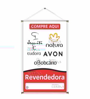 Banner prontos modelos variados tema: Revendedor de produtos de beleza