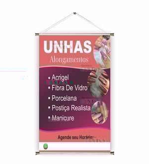 Banner prontos modelos variados tema: Manicure