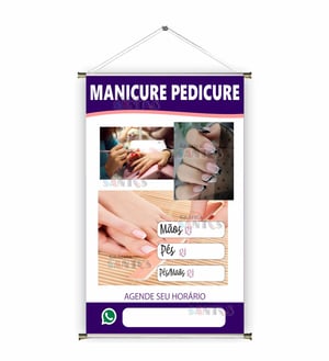 Banner prontos modelos variados tema: Manicure