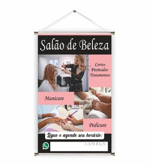 Banner prontos modelos variados tema: Salão de Beleza