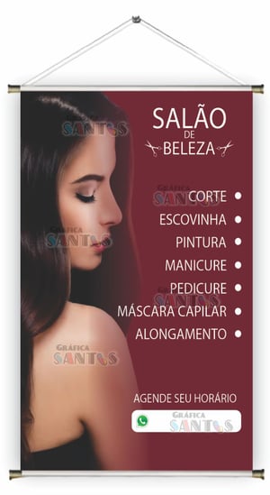 Banner prontos modelos variados tema: Salão de Beleza