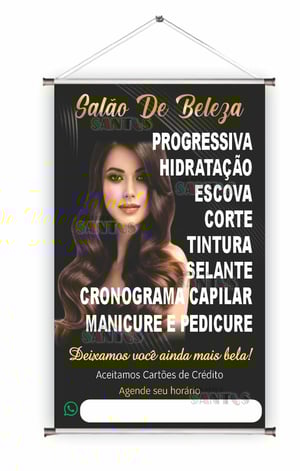 Banner prontos modelos variados tema: Salão de Beleza