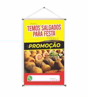 Banner prontos modelos variados tema: Esfihas/Salgados de festa