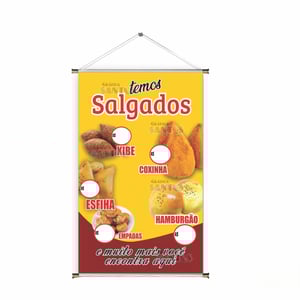 Banner prontos modelos variados tema: Salgados