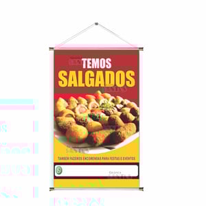 Banner prontos modelos variados tema: Salgados