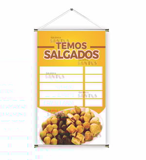 Banner prontos modelos variados tema: Salgados