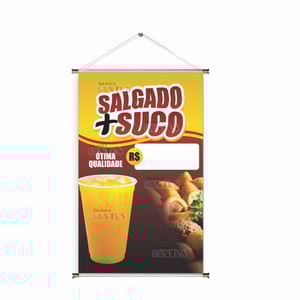 Banner prontos modelos variados tema: Salgados + Bebidas