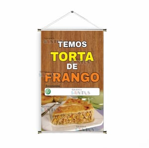 Banner prontos modelos variados tema: Torta de frango